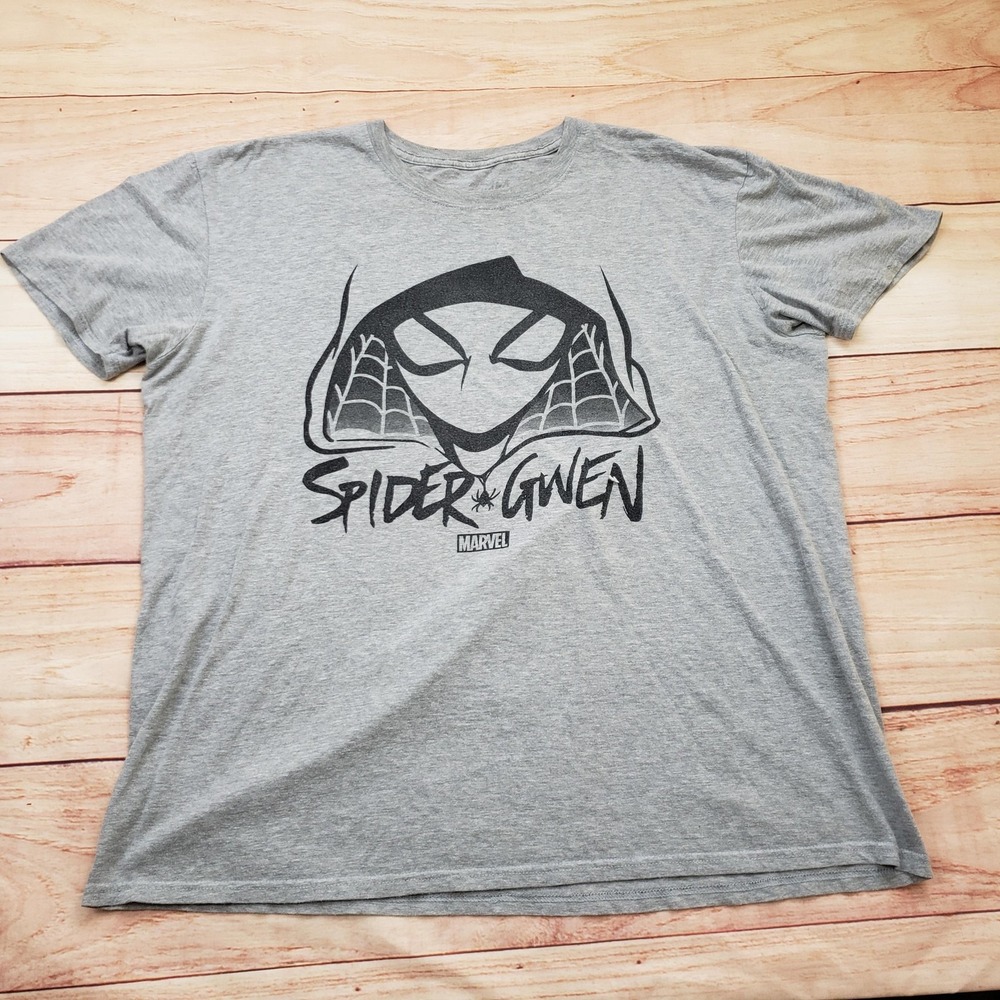 Spider Gwen Shirt Mens XL‎ Gray Marvel Collector Corps Funko Graphic Tee